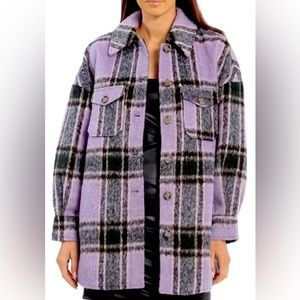 NWT - AVEC LES FILLES - Relaxed Plaid Shacket